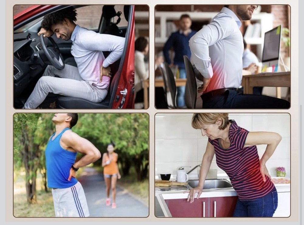 Electric Lumbar Traction Device, Multifunctional Back Traction Device with Dynam