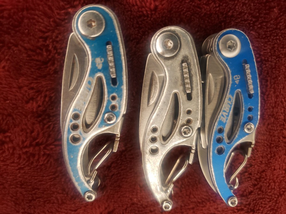 🔪 Lot 3 Gerber Multi Tool Curve multiplier 2 Blue 1 Silver