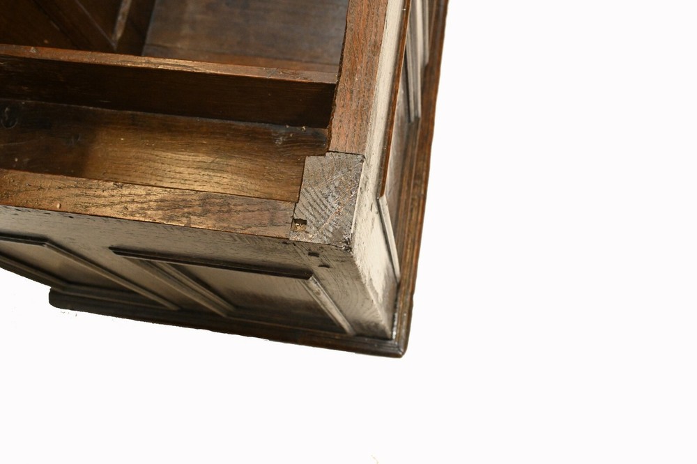 Antique Oak Coffer Chest 17th Century Box