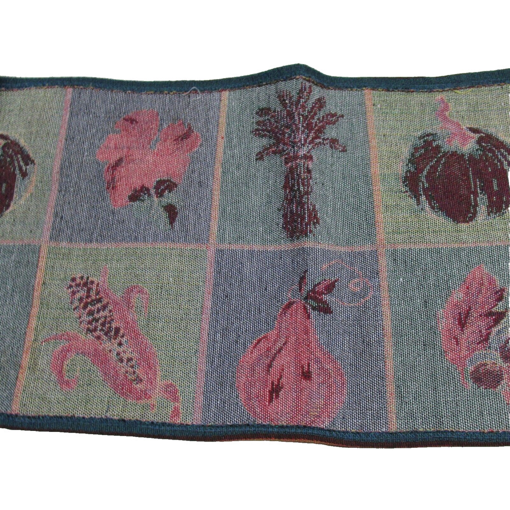 Fall Theme Tapestry Rectangle Table Runner Thanksgiving Decor 70" x 12.5