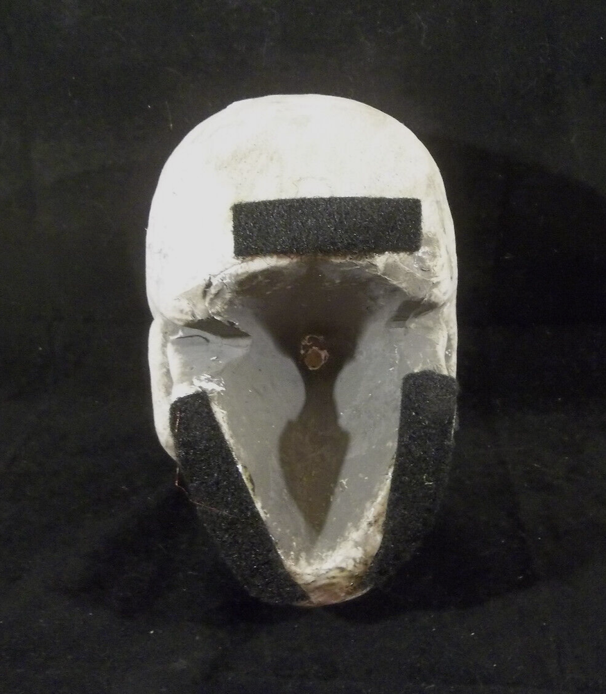 Halloween Styrofoam Skull with 3 Hook and Loop Fastener Strips