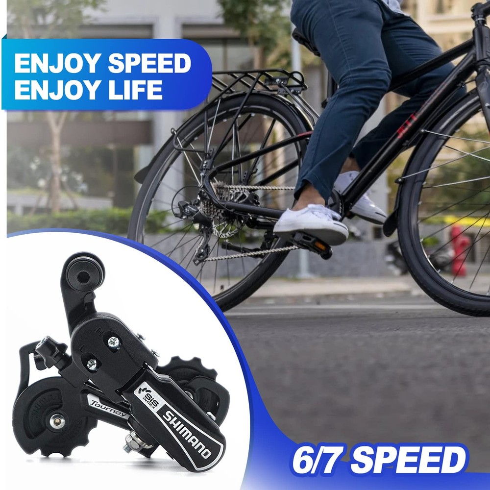 RD-TY21B 6/7 Speed Direct Mount Speed, Black-RD-TY21B-Direct