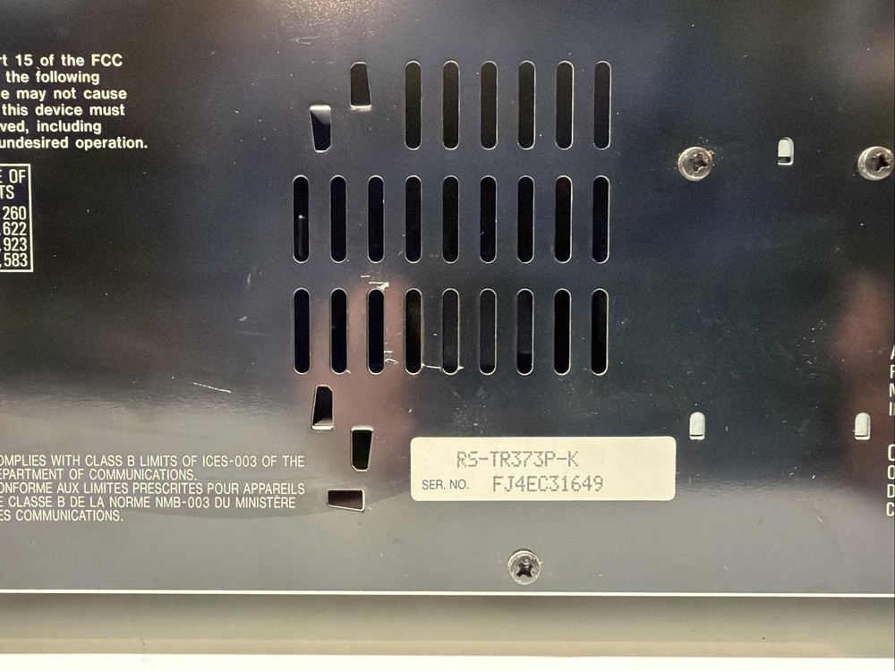 Technics RS-TR373 Dual Cassette Deck Auto Reverse Deck 2 Works, Deck 1 Doesn’t