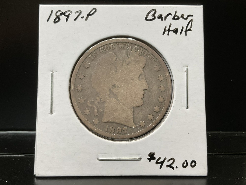 1897-P  Barber Half