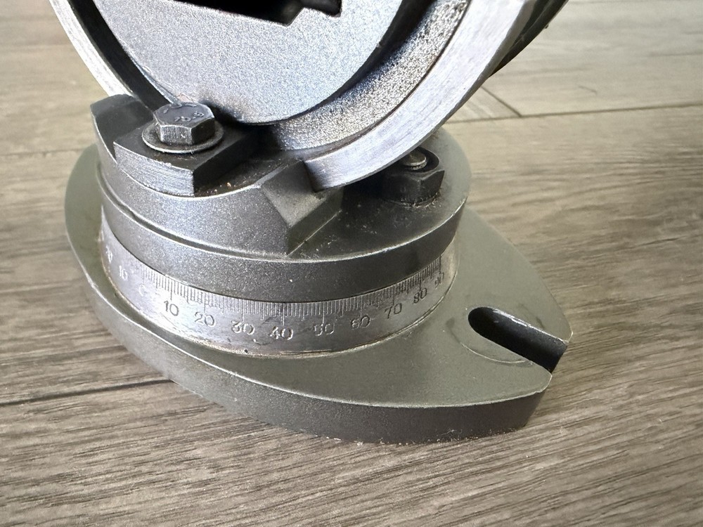 Precision Milling Machine 2" Vise 3 Way Swivel Angle Table Vise (Missing Handle)