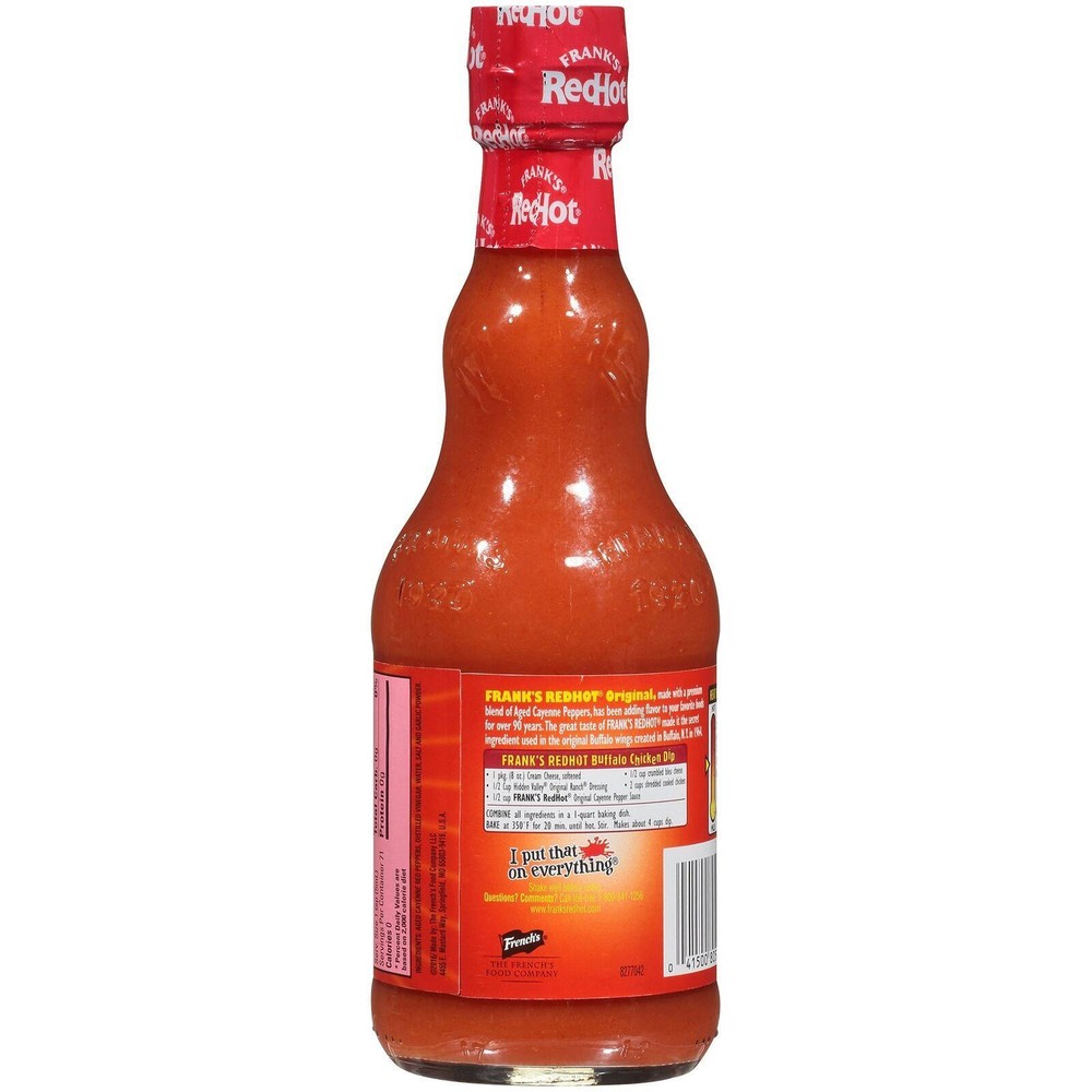 frank's Redhot Original Hot Sauce, 12 Fl Oz