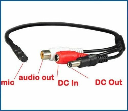 4 Pcs. High Sensitive CCTV Security Surveillance Microphone Audio Pick up Device
