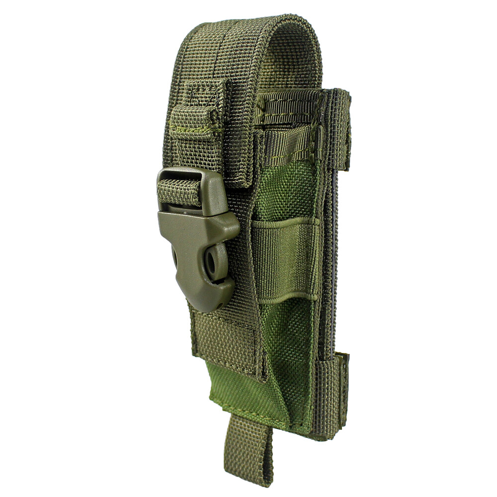 Military Tactical MOLLE Single Sheath Pouch EDC Tools Organizer Bag Folding Pack