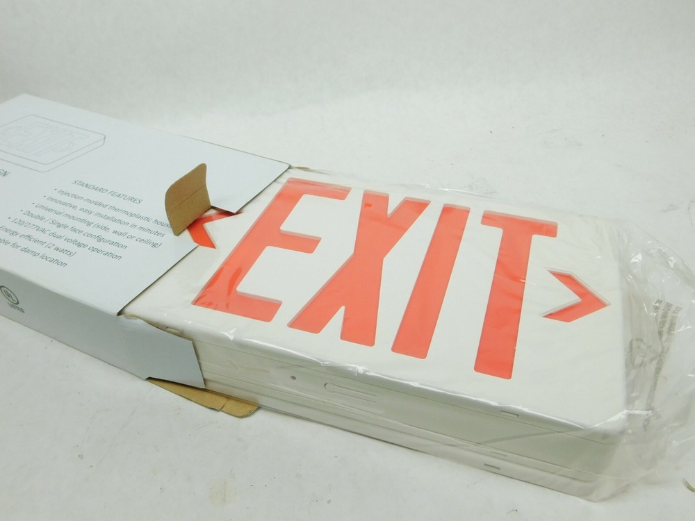 Thomas & Betts LED Exit Sign Model - ELXN400RN Plastic Self Powered RED LV