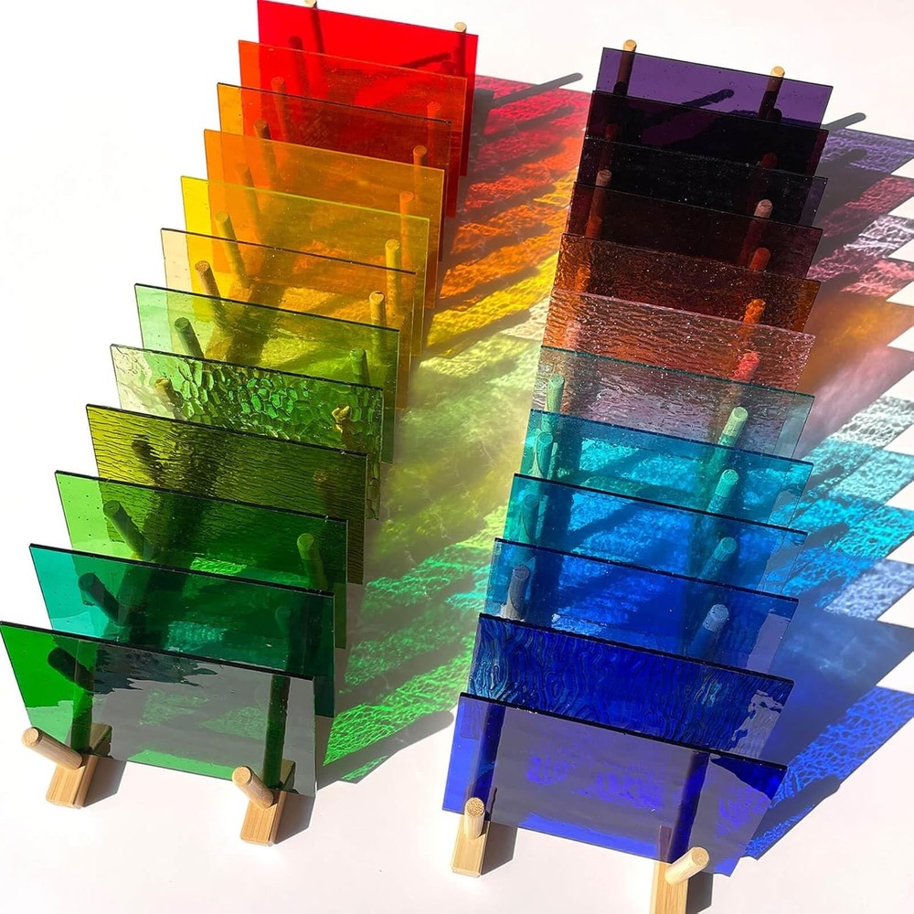 LITMIND 24 Sheets Transparent 6"L*4"W(24pcs), Mix