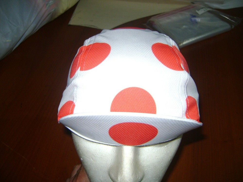 POLKA DOT CLIMBER CYCLING CAP VINTAGE HAT CAP POLYESTER SUBLIMATED UV MOUNTAIN