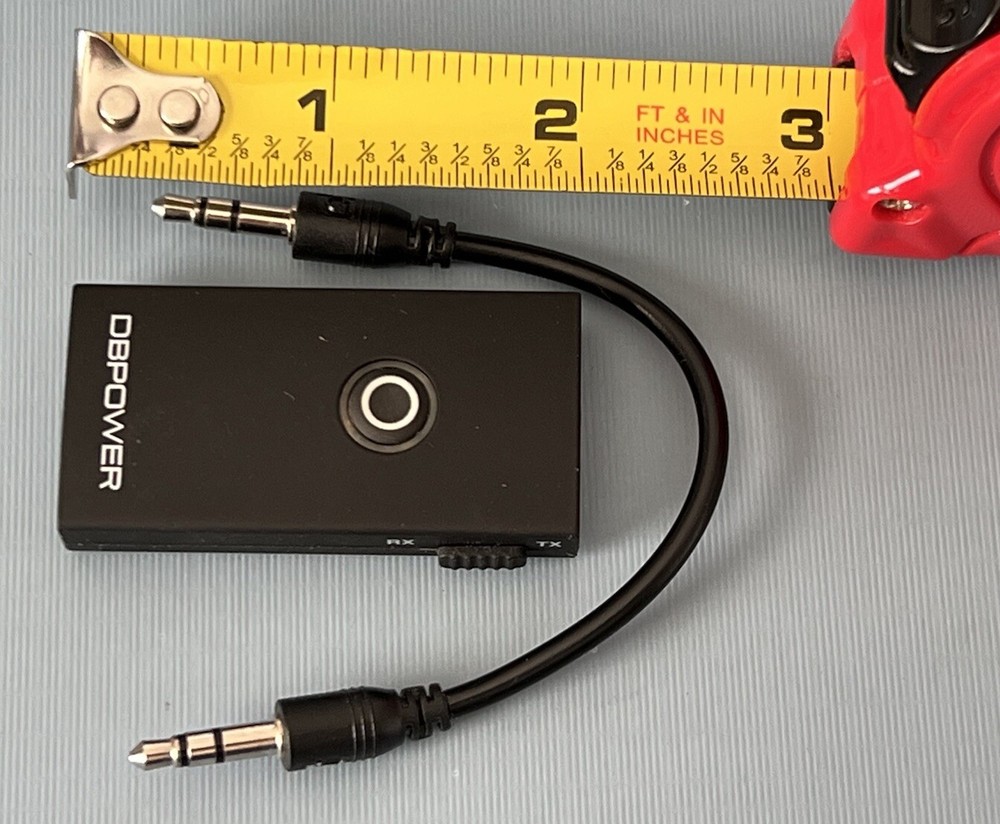 DBPOWER 2 in 1 Bluetooth Transmitter & Receiver w/ 3.5mm Output & Button Switch