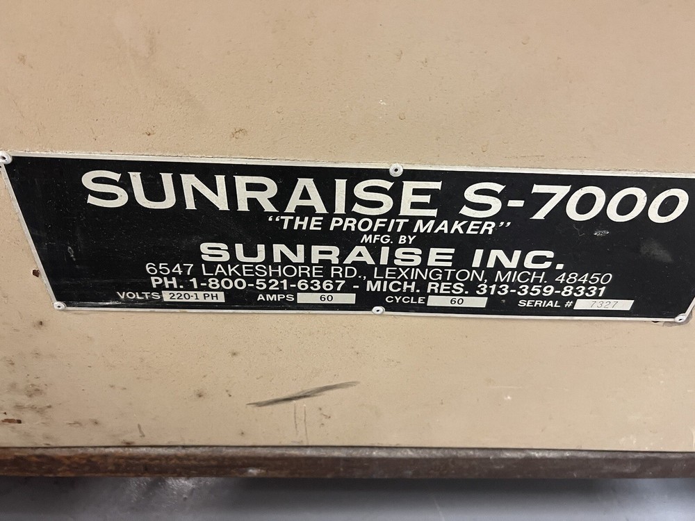 SUNRAISE  S - 7000 NICE   MACHINE  Or Parts