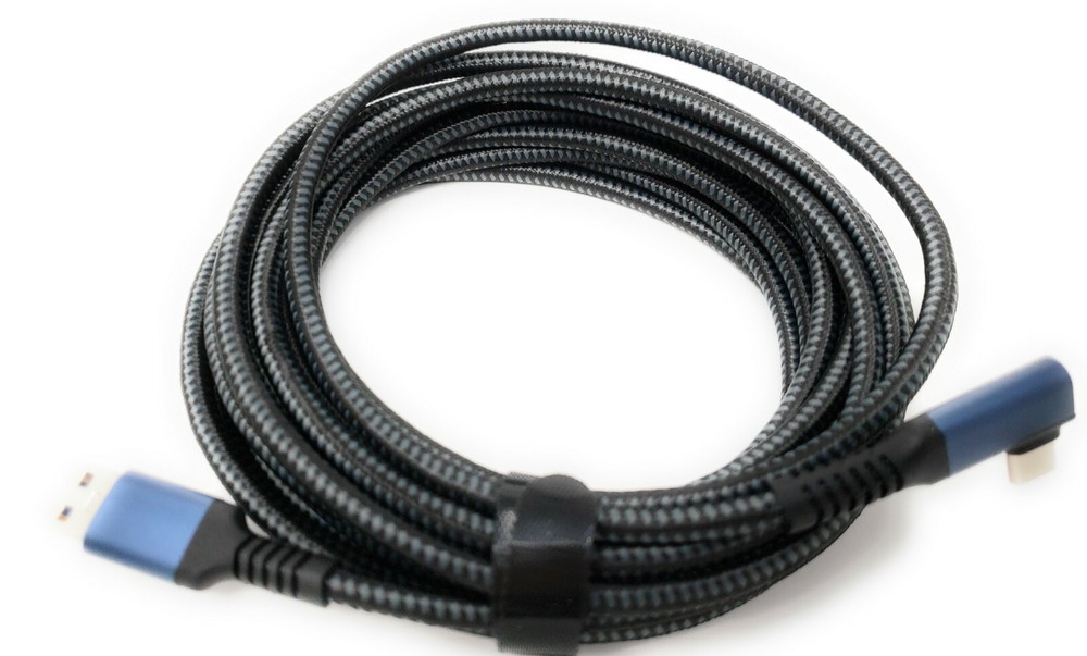2 Pack 16ft Link Cable for Meta Quest 2/3 VR Type C-A PC Gaming & Charging Cord