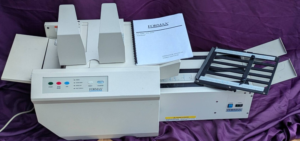 FORMAX FD2000 AutoSeal Folder Sealer with FD200030 Conveyor ~ See Video