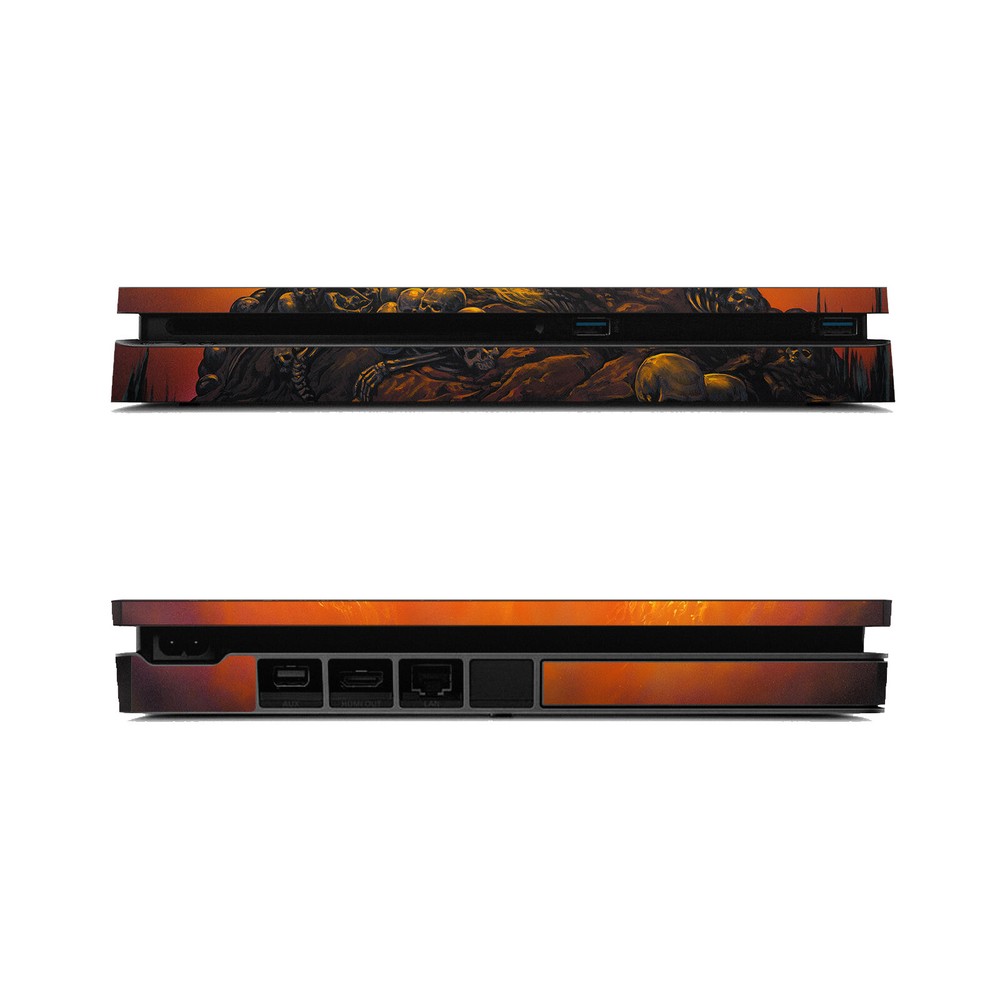 OFFICIAL ED BEARD JR DRAGONS VINYL SKIN DECAL FOR PS4 SLIM CONSOLE & CONTROLLER