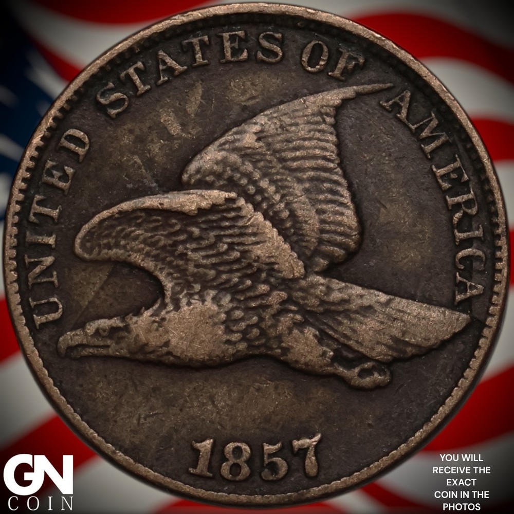 1857 Flying Eagle Cent Penny A0731