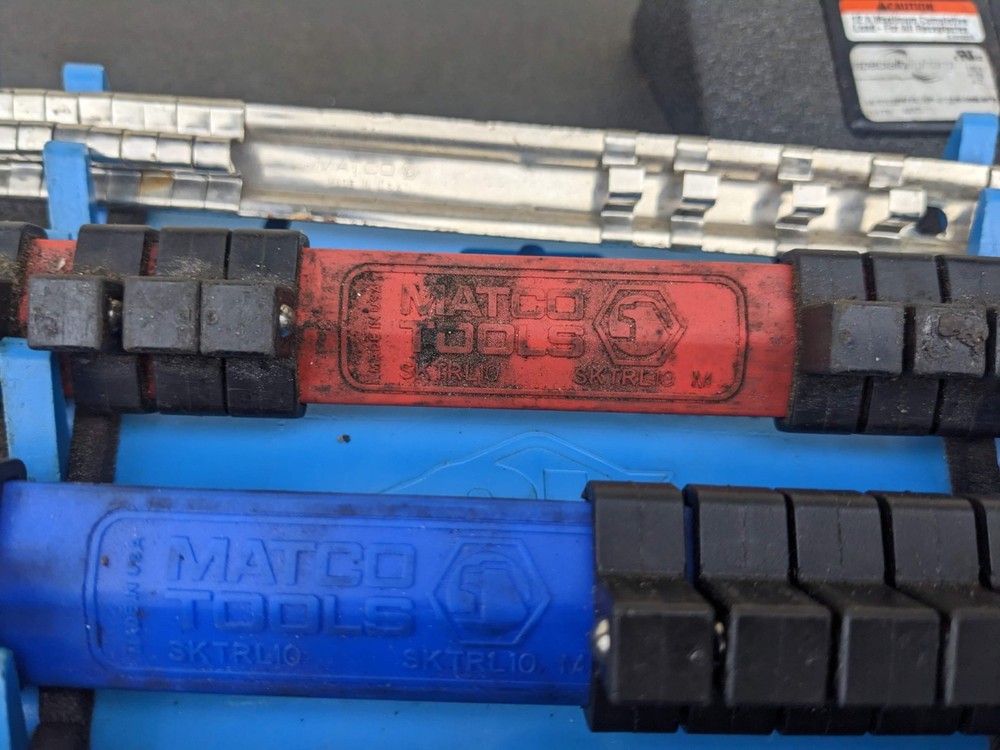 Matco Tools Plastic Socket Rail Organizers Lot