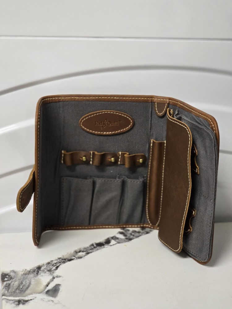 Rustico Leather Travel Organizer Case Brown Handmade USA