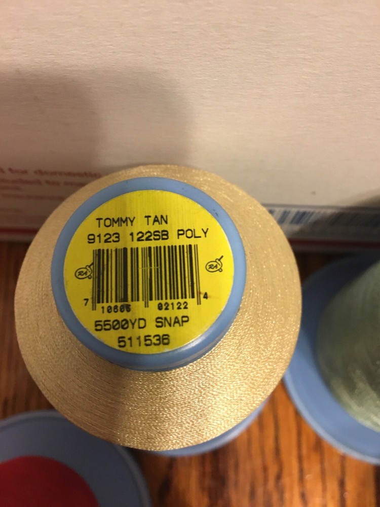 7 Pcs Different Brand And Different Colors , 5000 M Embroidery Thread 5000m