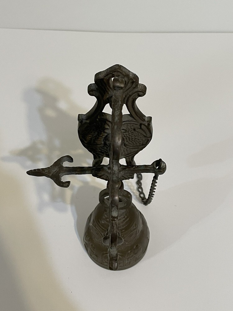 NICE! Antique Solid Brass Door Bell. Middle Eastern Estate Find. SHIPS FAST!