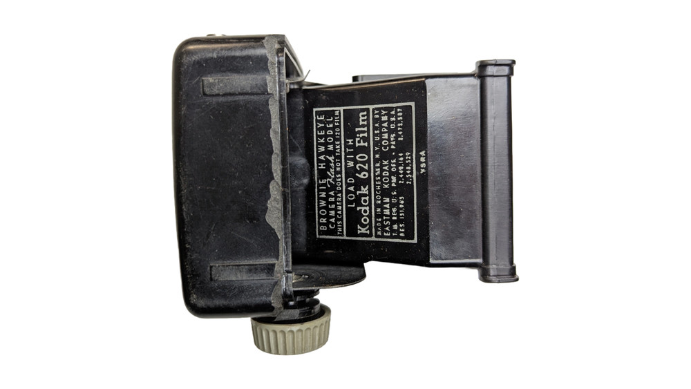 1952 Kodak Brownie Hawkeye Flash Bakelite Box Camera - YSRA Date Code, Untested