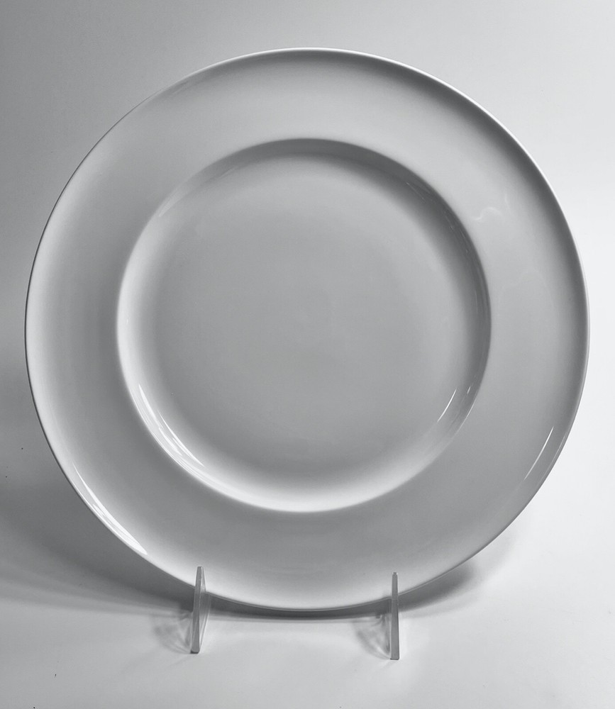 DENBY Grace White Bone China 11-1/4" Dinner Plate Modern Exc Quantity Available