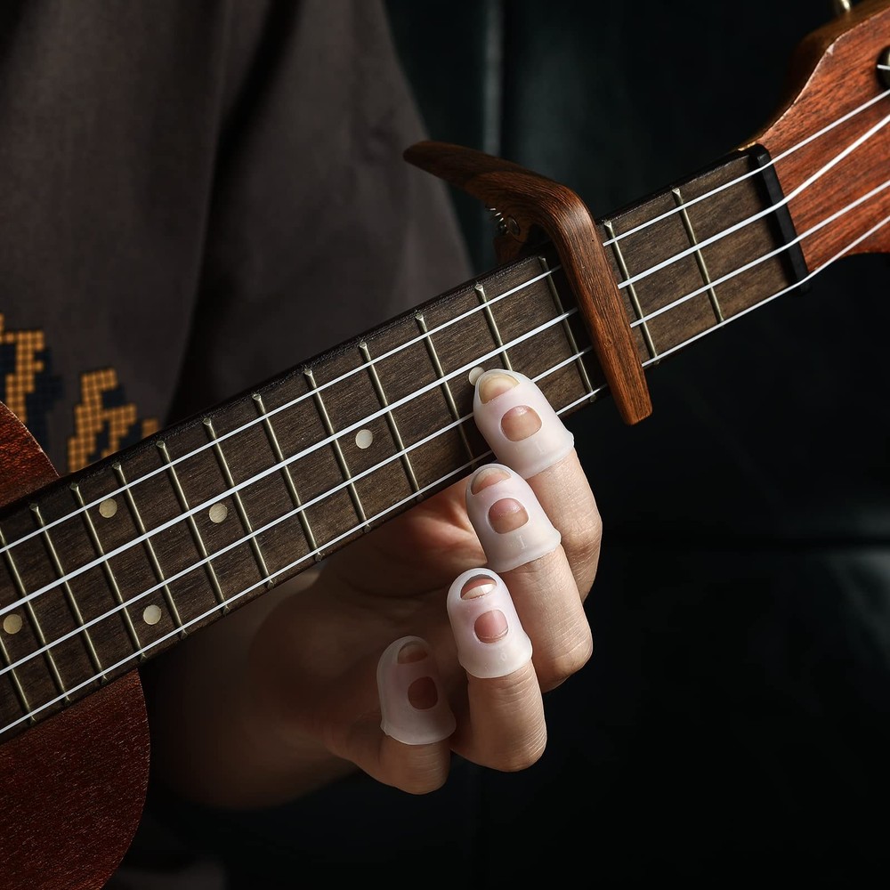 Ukulele Strings Accessories Kit, Nylon Ukulele Strings Set, Tuner, Felt Picks...