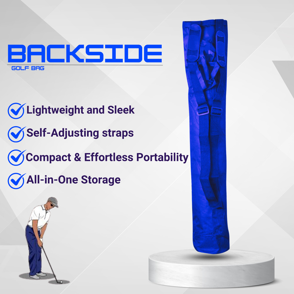 Versatile Lightweight 34"Foldable Golf Carry Bag with 3 Pockets, double Straps