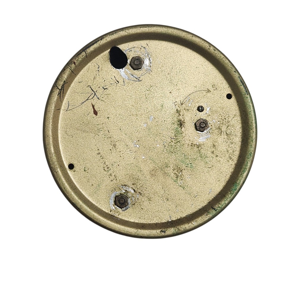 Syroco Oval Wall Clock with Winding Key White Gold Testing Working
