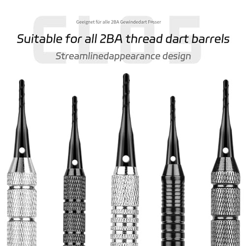 Darts Soft Tip,2BA Thread Soft Tip Dart Point 200 Pack, Plastic Tip Dart