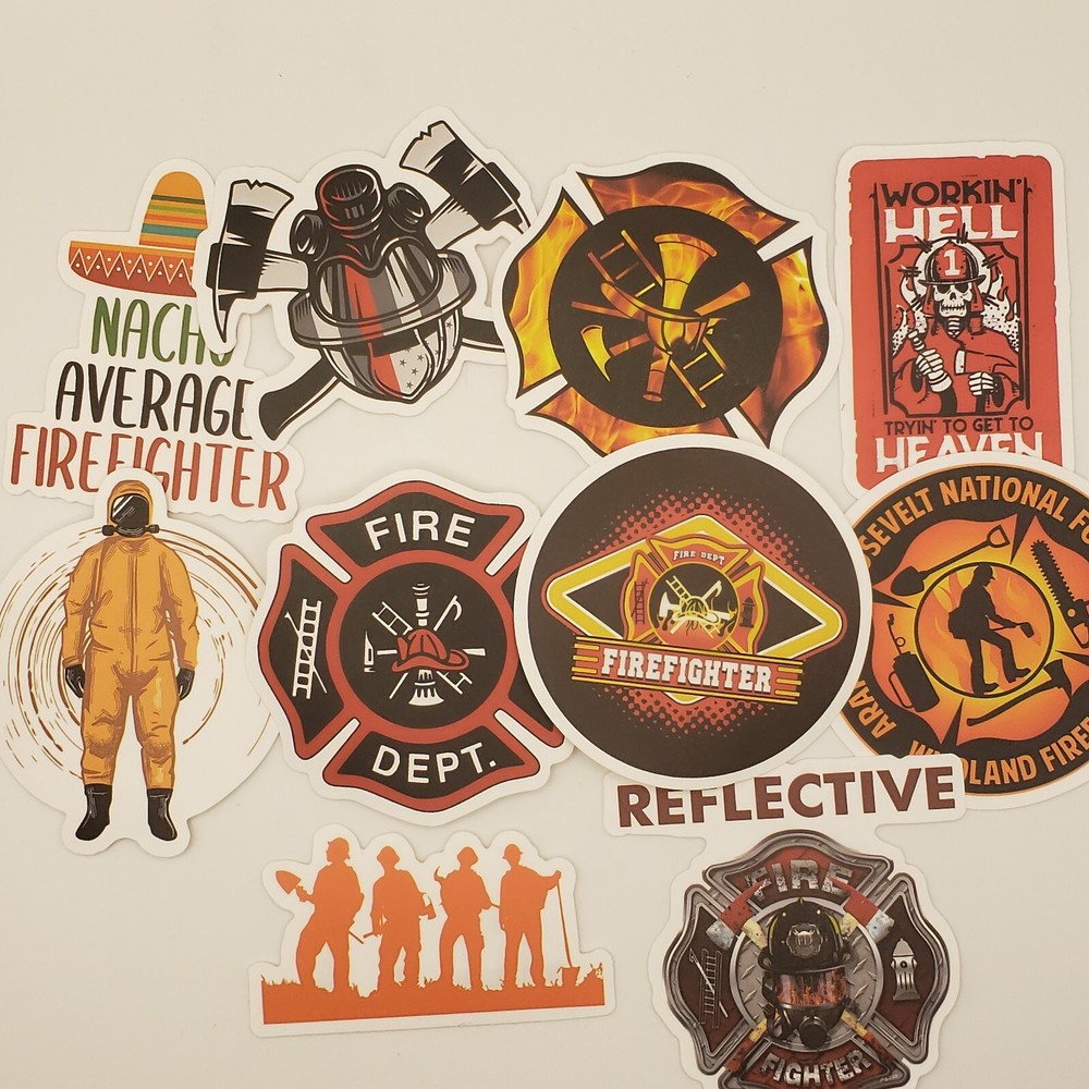 Firefighter Stickers Qty 52 Good Quality