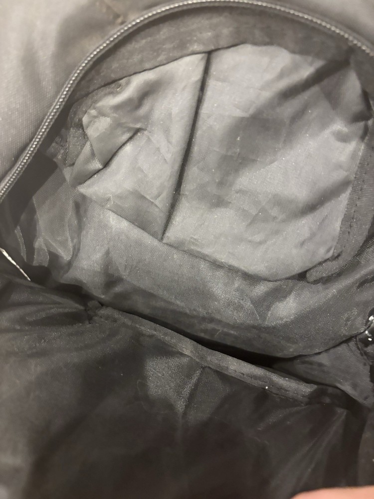 Scott Black White Backpack Nylon Zipper Adjustable Straps Padded Back