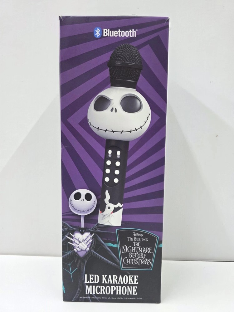 Nightmare Before Christman Bluetooth LED Karaoke Microphone & Wireless Speaker