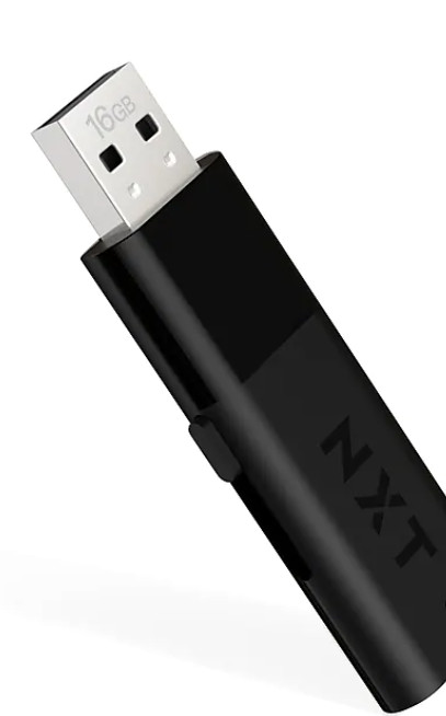 Nxt Technologies NX52552-US/CC Usb 2.0 Flash Drive, 16 Gb, Black, 4/pack
