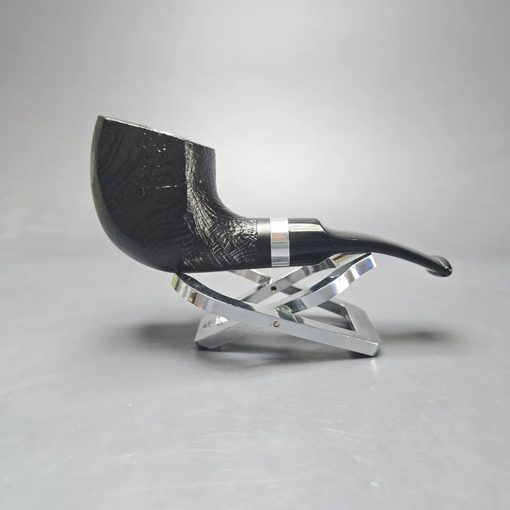 Morgan BlackJack 31 Sandblasted Panel Horn Briar Pipe, New