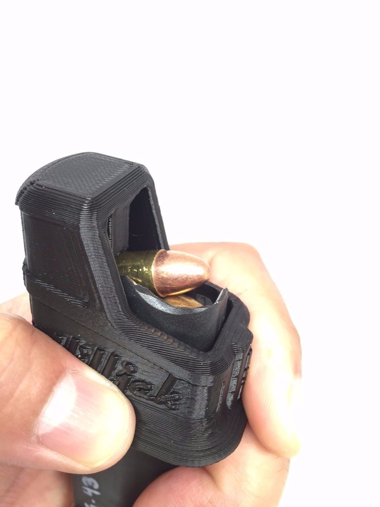 Glock 43 Single-Stack 9mm Magazine speed Loader by Hilljak QL9GS - Black
