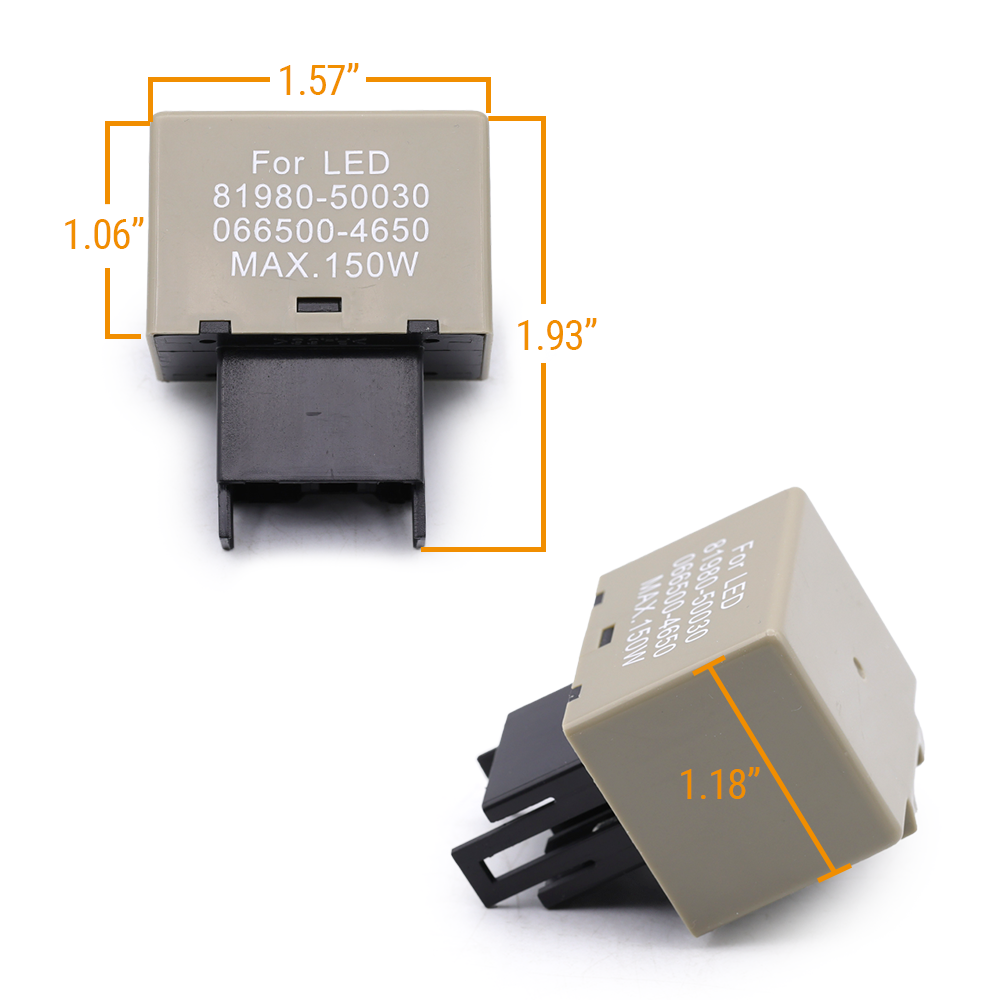 8-Pin LED Flasher Relay Fix Hyper Flash For LEXUS TOYOTA Turn Signal Decoder