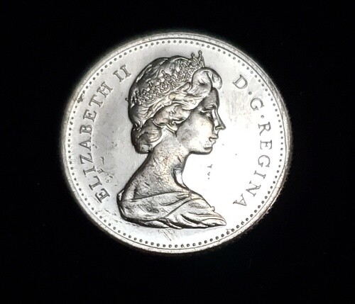 1971 CANADA 10 CENTS CIRCULATED COIN