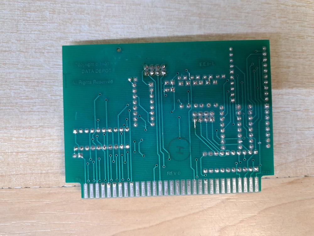 Data Pocket Post Jr 1992, Expansion Test Card