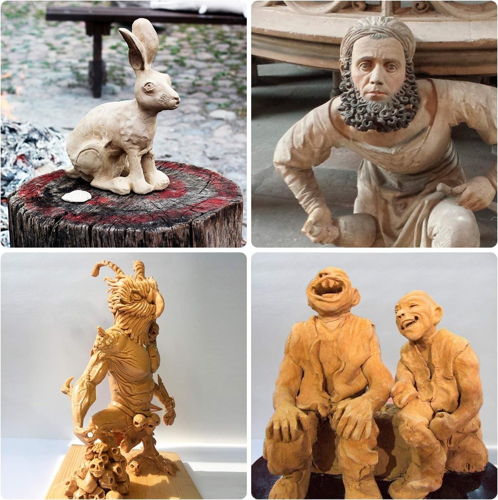 10Pcs Silicone Clay Sculpting Tool, Modeling Dotting Tool& Pottery Craft use ...