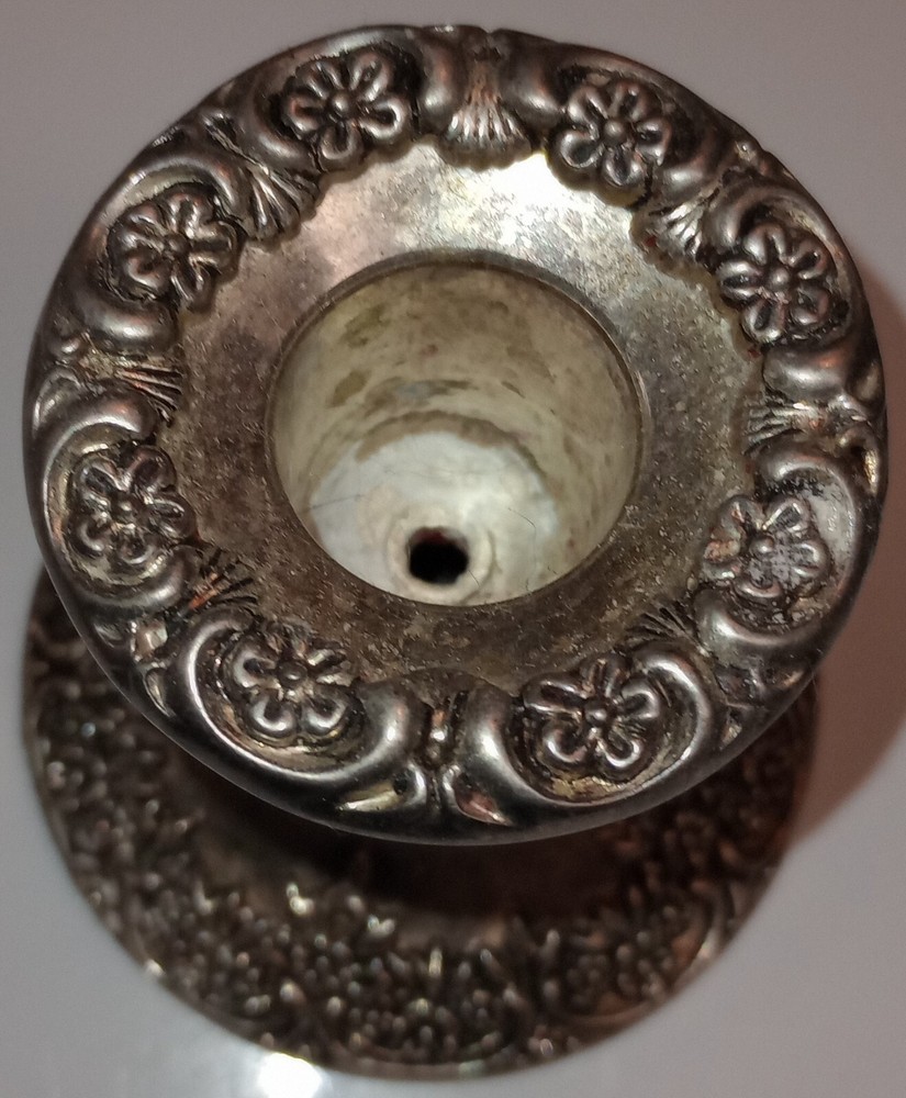 Godinger 3" Silver plated Candleholder