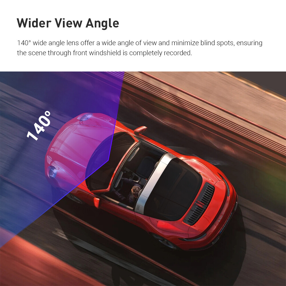 XTRONS HD Car DVR Camera Dash 140° Wide Angle Video Loop Recorder CAM USB
