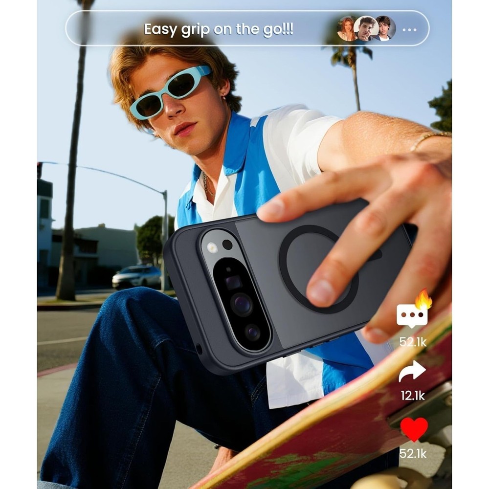For Google Pixel-10-Pro Case Shockproof Protection Cover with Screen Protector