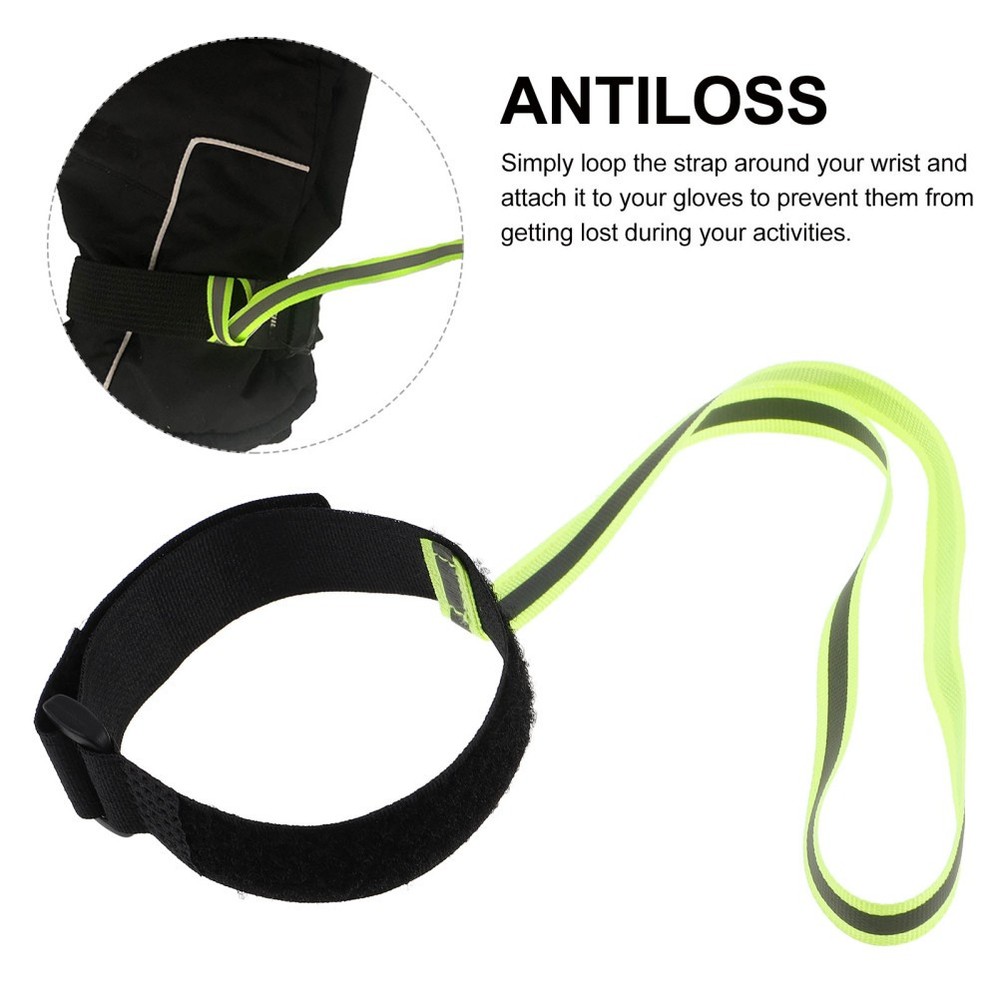 4 Pcs Glove Tether Snow Gloves Wrist Strap Mitten Keeper Elastic