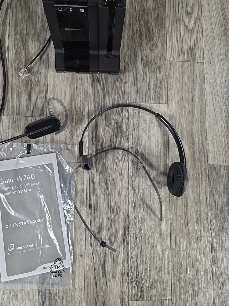Plantronics Savi W740 Wireless Headset System Wireless Phone Communication