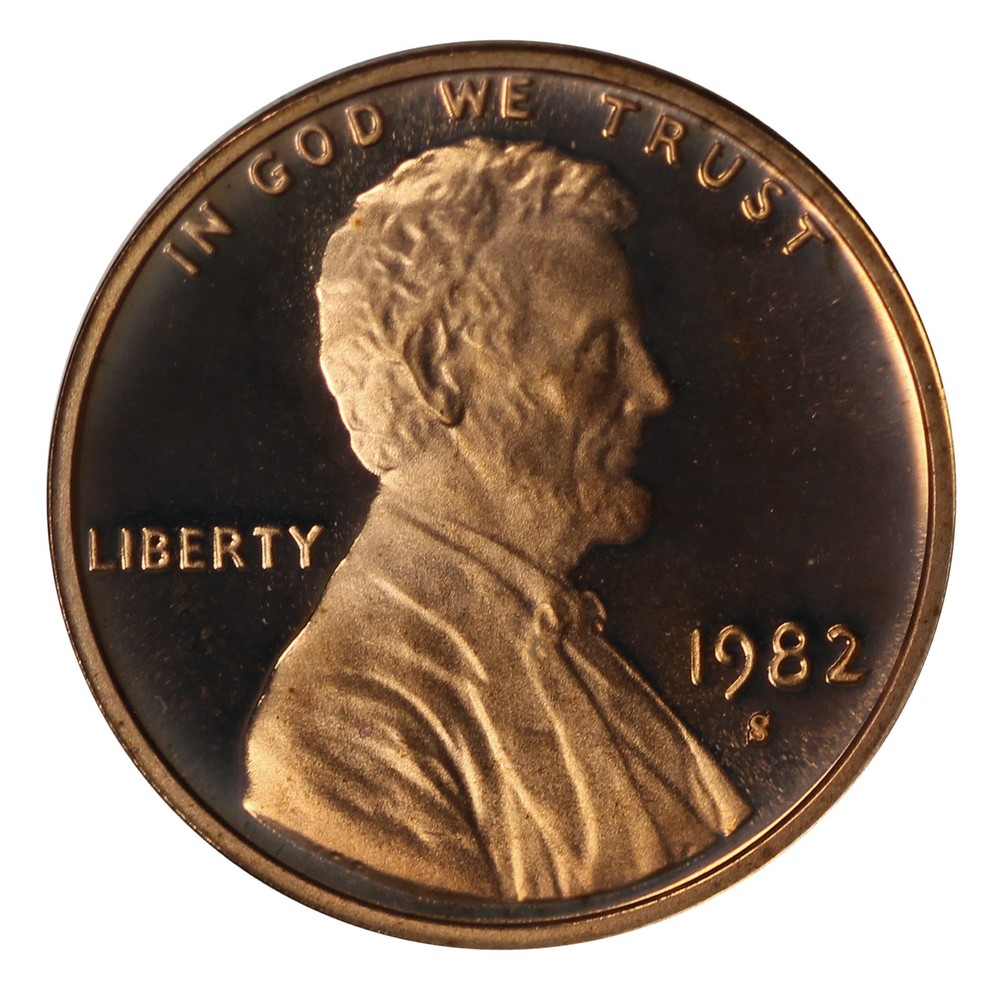 1982 -S Lincoln Memorial Cent Gem Proof Single Coin