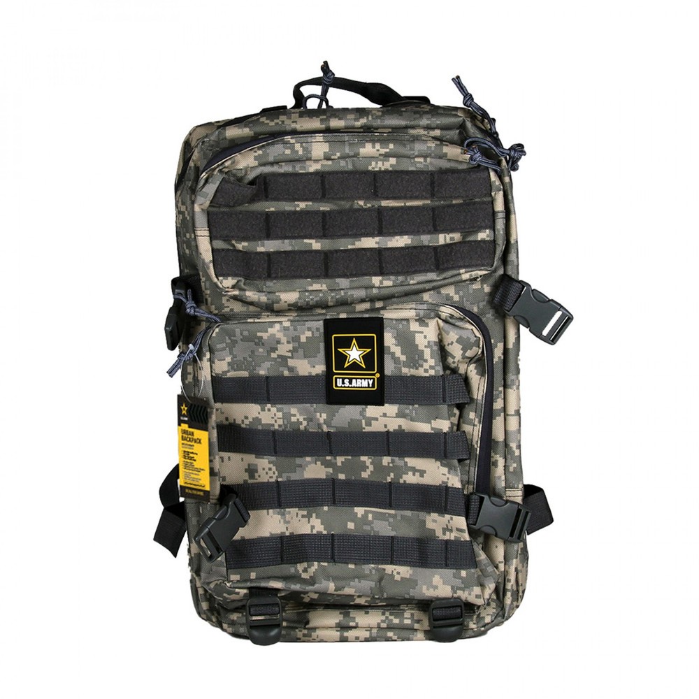 Army Camo Backpack with 2-Front Pockets Green