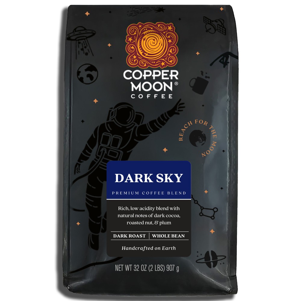 Copper Moon Coffee Dark Sky Blend, Whole Bean, 2 Lb.