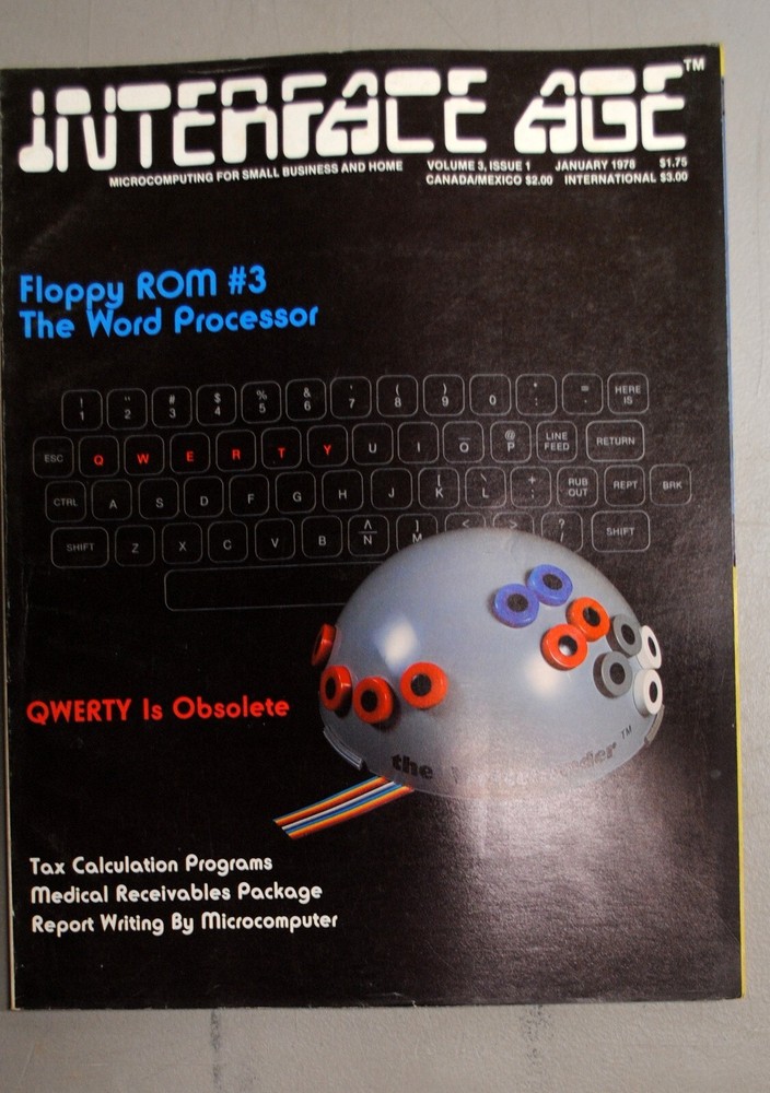 Historic Interface Age January  1978  Vol 3 Issue 1 Ships Worldwide